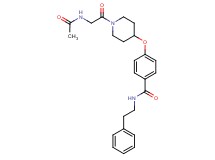 4-{[1-(N-acetylglycyl)-4-piperidinyl]oxy}-N-(2-phenylethyl)benzamide