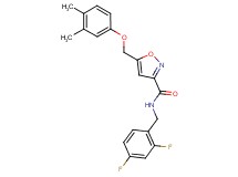 N-(2,4-difluorobenzyl)-5-[(3,4-dimethylphenoxy)methyl]-3-isoxazolecarboxamide