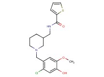 N-{[1-(2-chloro-4-hydroxy-5-methoxybenzyl)-3-piperidinyl]methyl}-2-thiophenecarboxamide