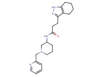 N-[1-(2-pyridinylmethyl)-3-piperidinyl]-3-(4,5,6,7-tetrahydro-1H-indazol-3-yl)propanamide