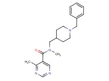 N-[(1-benzyl-4-piperidinyl)methyl]-N,4-dimethyl-5-pyrimidinecarboxamide