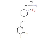 (2-{3-[2-(3,4-difluorophenyl)ethyl]-1-piperidinyl}-1,1-dimethyl-2-oxoethyl)amine hydrochloride