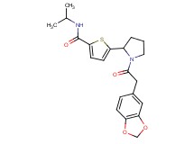 5-[1-(1,3-benzodioxol-5-ylacetyl)-2-pyrrolidinyl]-N-isopropyl-2-thiophenecarboxamide