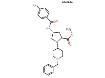 methyl (4R)-1-(1-benzyl-4-piperidinyl)-4-[(4-methylbenzoyl)amino]-L-prolinate