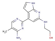 2-{[4-(4-amino-5-methylpyrimidin-2-yl)-1H-pyrrolo[2,3-b]pyridin-6-yl]amino}ethanol