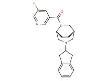 (1S*,5R*)-3-(2,3-dihydro-1H-inden-2-yl)-6-[(5-fluoro-3-pyridinyl)carbonyl]-3,6-diazabicyclo[3.2.2]nonane