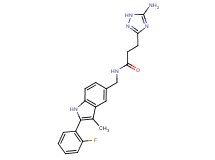 3-(5-amino-1H-1,2,4-triazol-3-yl)-N-{[2-(2-fluorophenyl)-3-methyl-1H-indol-5-yl]methyl}propanamide