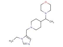 4-(1-{1-[(1-ethyl-1H-imidazol-5-yl)methyl]piperidin-4-yl}ethyl)morpholine