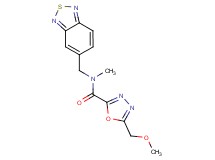 N-(2,1,3-benzothiadiazol-5-ylmethyl)-5-(methoxymethyl)-N-methyl-1,3,4-oxadiazole-2-carboxamide