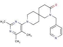 2-(pyridin-4-ylmethyl)-9-(2,5,6-trimethylpyrimidin-4-yl)-2,9-diazaspiro[5.5]undecan-3-one