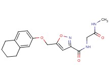N-[2-(methylamino)-2-oxoethyl]-5-[(5,6,7,8-tetrahydronaphthalen-2-yloxy)methyl]isoxazole-3-carboxamide