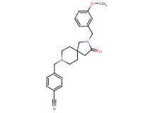 4-{[2-(3-methoxybenzyl)-3-oxo-2,8-diazaspiro[4.5]dec-8-yl]methyl}benzonitrile