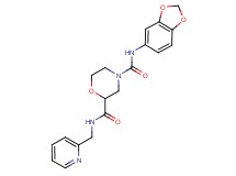 N~4~-1,3-benzodioxol-5-yl-N~2~-(2-pyridinylmethyl)-2,4-morpholinedicarboxamide