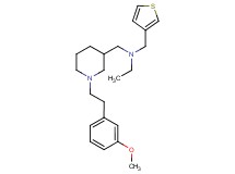 N-({1-[2-(3-methoxyphenyl)ethyl]-3-piperidinyl}methyl)-N-(3-thienylmethyl)ethanamine