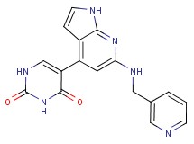 5-{6-[(pyridin-3-ylmethyl)amino]-1H-pyrrolo[2,3-b]pyridin-4-yl}pyrimidine-2,4(1H,3H)-dione