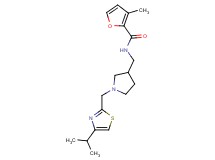 N-({1-[(4-isopropyl-1,3-thiazol-2-yl)methyl]pyrrolidin-3-yl}methyl)-3-methyl-2-furamide