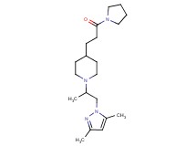 1-[2-(3,5-dimethyl-1H-pyrazol-1-yl)-1-methylethyl]-4-[3-oxo-3-(1-pyrrolidinyl)propyl]piperidine