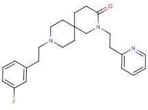 9-[2-(3-fluorophenyl)ethyl]-2-(2-pyridin-2-ylethyl)-2,9-diazaspiro[5.5]undecan-3-one