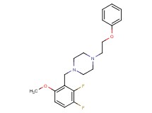 1-(2,3-difluoro-6-methoxybenzyl)-4-(2-phenoxyethyl)piperazine