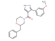 2-benzyl-4-{[3-(3-methoxyphenyl)-1H-pyrazol-4-yl]carbonyl}morpholine