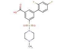 2',4'-difluoro-5-[(4-methylpiperazin-1-yl)sulfonyl]biphenyl-3-carboxylic acid