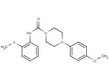 4-(4-methoxyphenyl)-N-[2-(methylthio)phenyl]piperazine-1-carboxamide