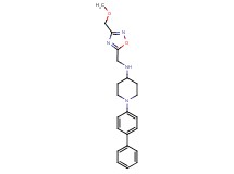 1-(4-biphenylyl)-N-{[3-(methoxymethyl)-1,2,4-oxadiazol-5-yl]methyl}-4-piperidinamine