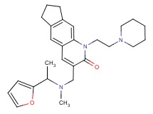 3-{[[1-(2-furyl)ethyl](methyl)amino]methyl}-1-[2-(1-piperidinyl)ethyl]-1,6,7,8-tetrahydro-2H-cyclopenta[g]quinolin-2-one