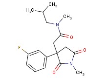 2-[3-(3-fluorophenyl)-1-methyl-2,5-dioxo-3-pyrrolidinyl]-N-isobutyl-N-methylacetamide