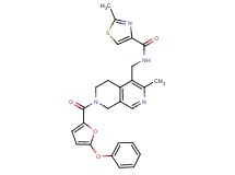2-methyl-N-{[3-methyl-7-(5-phenoxy-2-furoyl)-5,6,7,8-tetrahydro-2,7-naphthyridin-4-yl]methyl}-1,3-thiazole-4-carboxamide