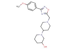 1'-{[3-(4-methoxyphenyl)-1,2,4-oxadiazol-5-yl]methyl}-1,4'-bipiperidin-3-ol