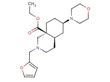 ethyl (4aR*,6R*,8aS*)-2-(2-furylmethyl)-6-(4-morpholinyl)octahydro-8a(1H)-isoquinolinecarboxylate