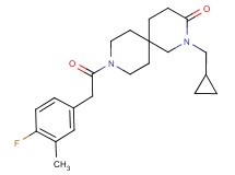 2-(cyclopropylmethyl)-9-[(4-fluoro-3-methylphenyl)acetyl]-2,9-diazaspiro[5.5]undecan-3-one