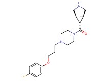 (1R*,5S*,6r)-6-({4-[3-(4-fluorophenoxy)propyl]piperazin-1-yl}carbonyl)-3-azabicyclo[3.1.0]hexane