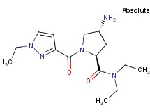 (4R)-4-amino-N,N-diethyl-1-[(1-ethyl-1H-pyrazol-3-yl)carbonyl]-L-prolinamide