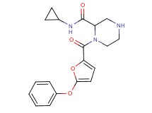 N-cyclopropyl-1-(5-phenoxy-2-furoyl)-2-piperazinecarboxamide
