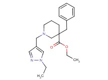 ethyl 3-benzyl-1-[(1-ethyl-1H-pyrazol-4-yl)methyl]-3-piperidinecarboxylate