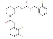 3-{1-[(2,3-difluorophenyl)acetyl]-3-piperidinyl}-N-(2-fluorobenzyl)propanamide