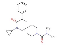 2-cyclopropyl-N,N-dimethyl-3-oxo-4-phenyl-2,9-diazaspiro[5.5]undecane-9-carboxamide