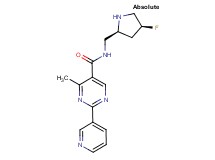 N-{[(2S,4S)-4-fluoro-2-pyrrolidinyl]methyl}-4-methyl-2-(3-pyridinyl)-5-pyrimidinecarboxamide hydrochloride