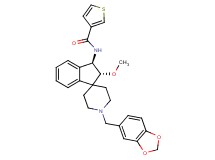 N-[(2R*,3R*)-1'-(1,3-benzodioxol-5-ylmethyl)-2-methoxy-2,3-dihydrospiro[indene-1,4'-piperidin]-3-yl]-3-thiophenecarboxamide