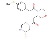 4-[(4-{[4-(methylthio)phenyl]acetyl}-3-morpholinyl)acetyl]-2-piperazinone