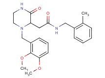 2-[1-(2,3-dimethoxybenzyl)-3-oxo-2-piperazinyl]-N-(2-methylbenzyl)acetamide