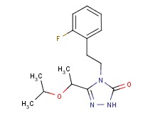 4-[2-(2-fluorophenyl)ethyl]-5-(1-isopropoxyethyl)-2,4-dihydro-3H-1,2,4-triazol-3-one