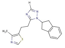 1-(2,3-dihydro-1H-inden-2-yl)-5-[2-(4-methyl-1,3-thiazol-5-yl)ethyl]-1H-1,2,4-triazole