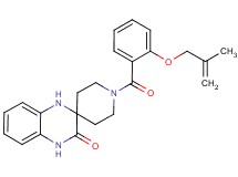 1-{2-[(2-methylprop-2-en-1-yl)oxy]benzoyl}-1',4'-dihydro-3'H-spiro[piperidine-4,2'-quinoxalin]-3'-one
