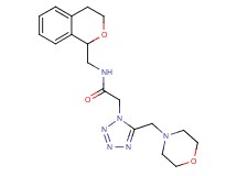 N-(3,4-dihydro-1H-isochromen-1-ylmethyl)-2-[5-(4-morpholinylmethyl)-1H-tetrazol-1-yl]acetamide