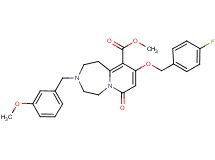 methyl 9-[(4-fluorobenzyl)oxy]-3-(3-methoxybenzyl)-7-oxo-1,2,3,4,5,7-hexahydropyrido[1,2-d][1,4]diazepine-10-carboxylate