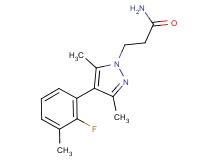 3-[4-(2-fluoro-3-methylphenyl)-3,5-dimethyl-1H-pyrazol-1-yl]propanamide
