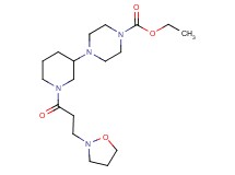 ethyl 4-{1-[3-(2-isoxazolidinyl)propanoyl]-3-piperidinyl}-1-piperazinecarboxylate